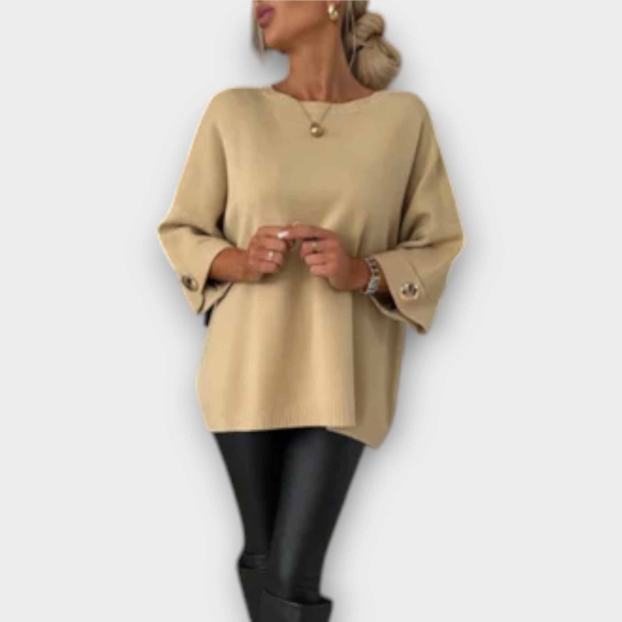 April | Elegant Sweater Blouse