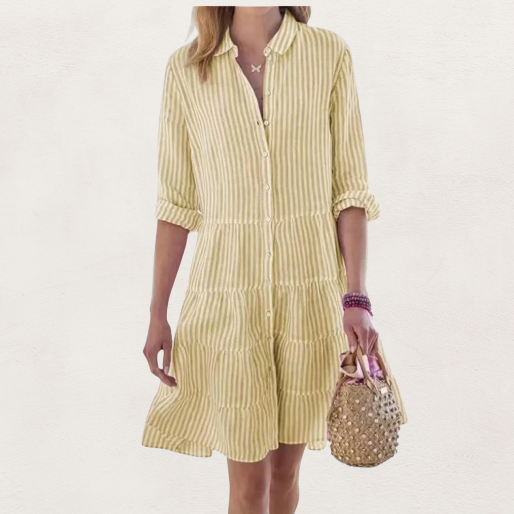 Lydia™ Flattering Button Dress