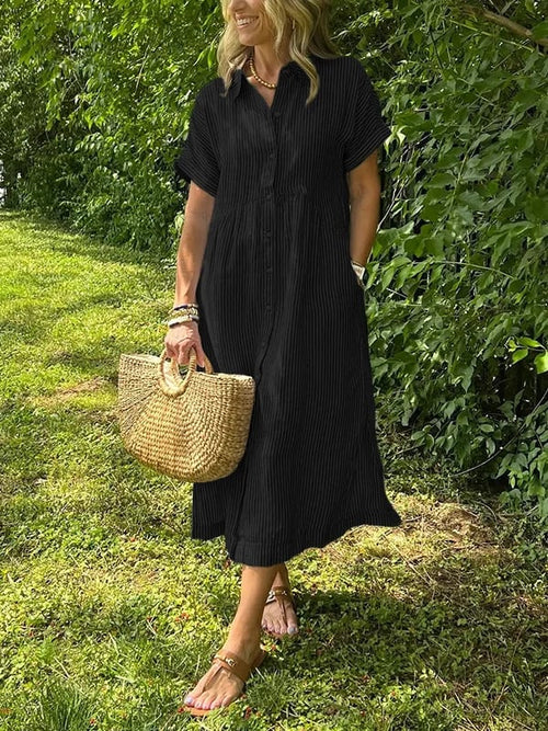 Brooklyn | Striped Shirt Dress