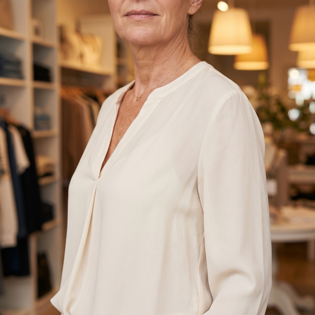 Beatrix | Soft and Elegant V-Neck Shirt