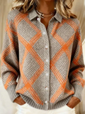 Christina | Checked Knit Blouse