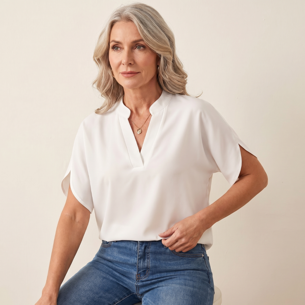 Beatrix | Soft and Elegant V-Neck Shirt