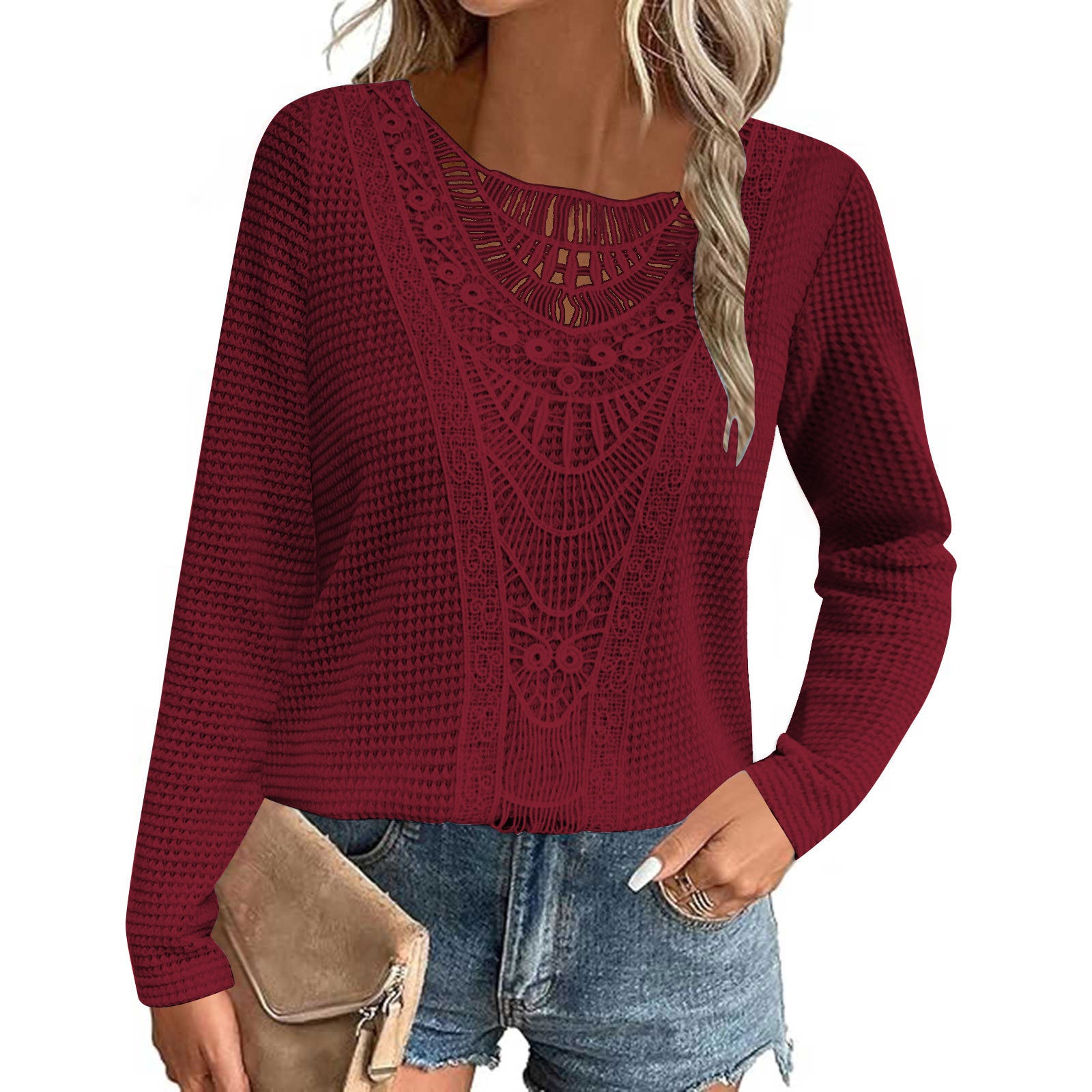Caroline | Elegant Ibiza Knit Top..