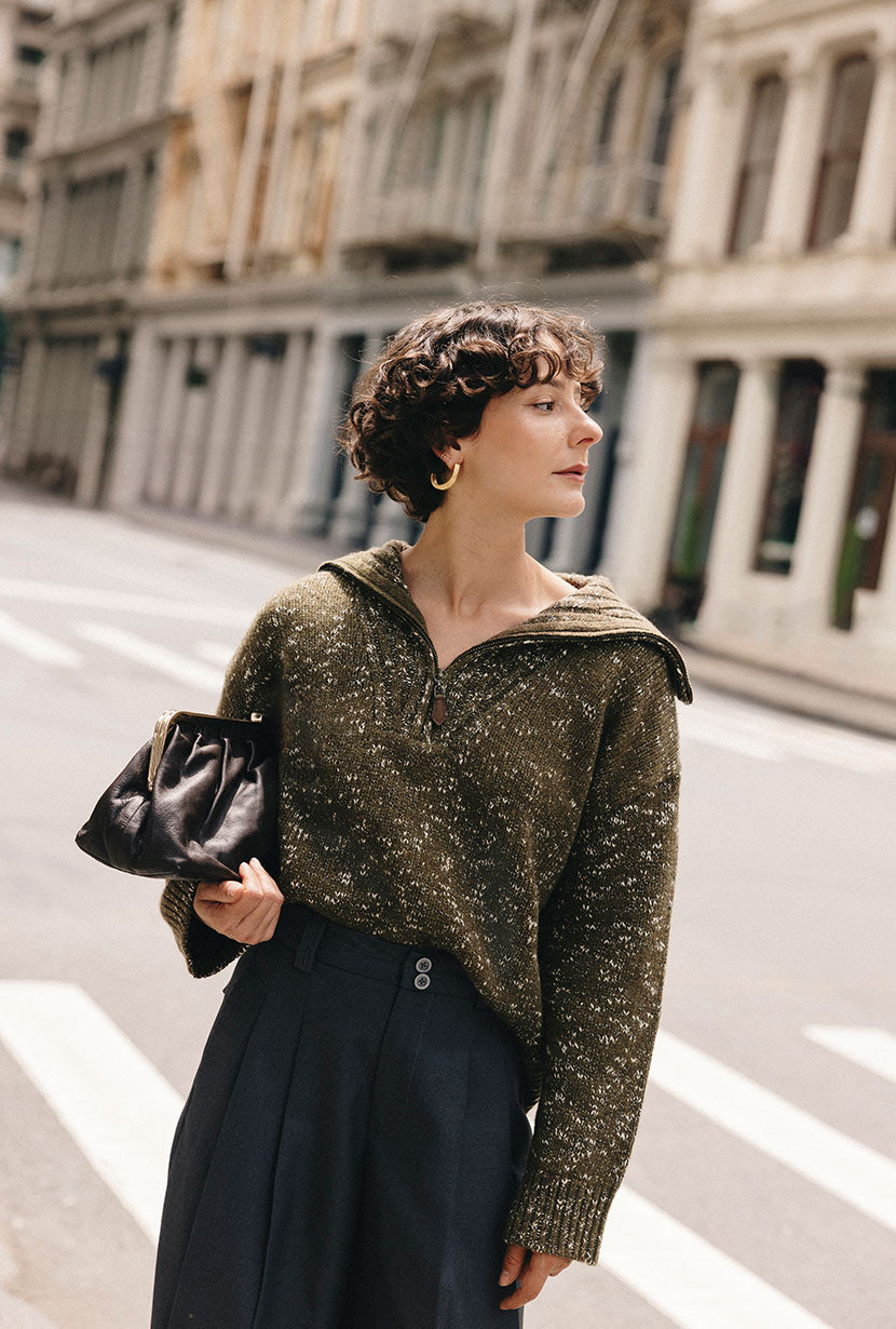 Barry Wool Sweater - Moss
