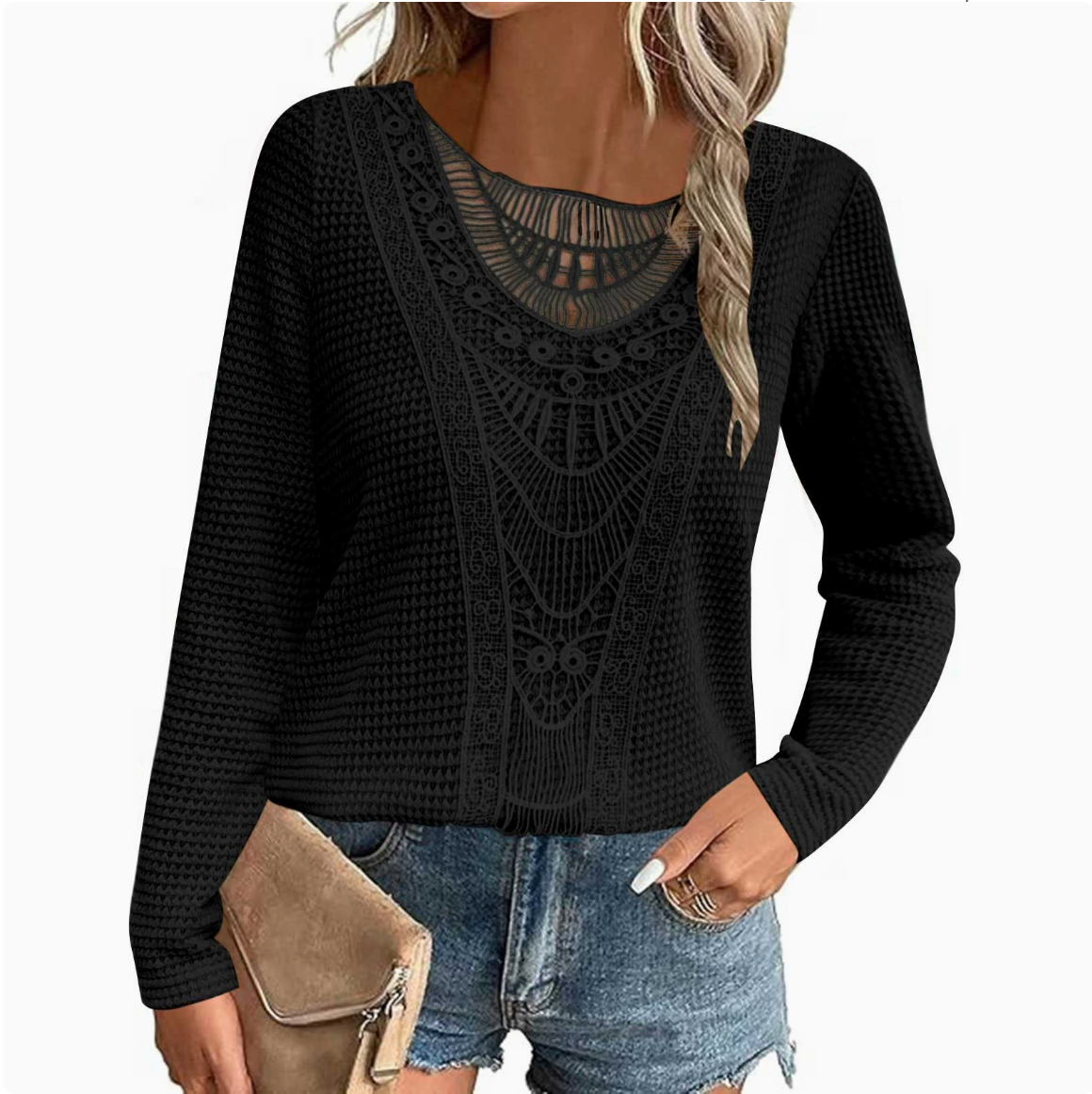 Caroline | Elegant Ibiza Knit Top..