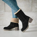 Juliana™ | Warm Winter Boots with Fold-Over Collar