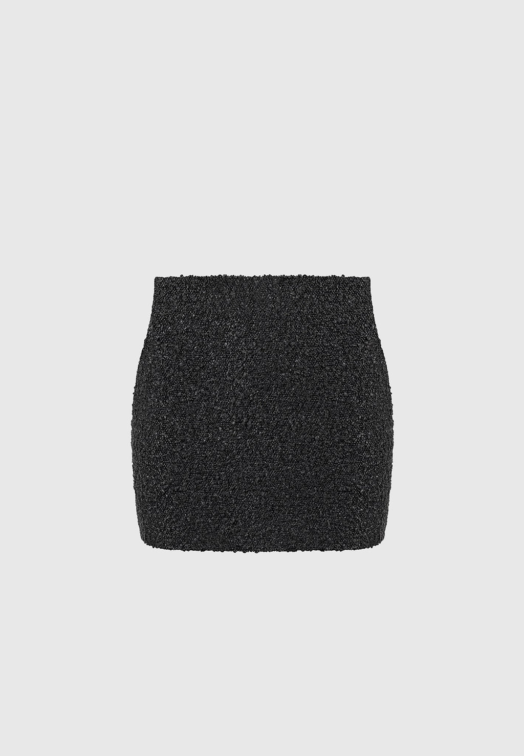 Boucle Mini Skirt - Black
