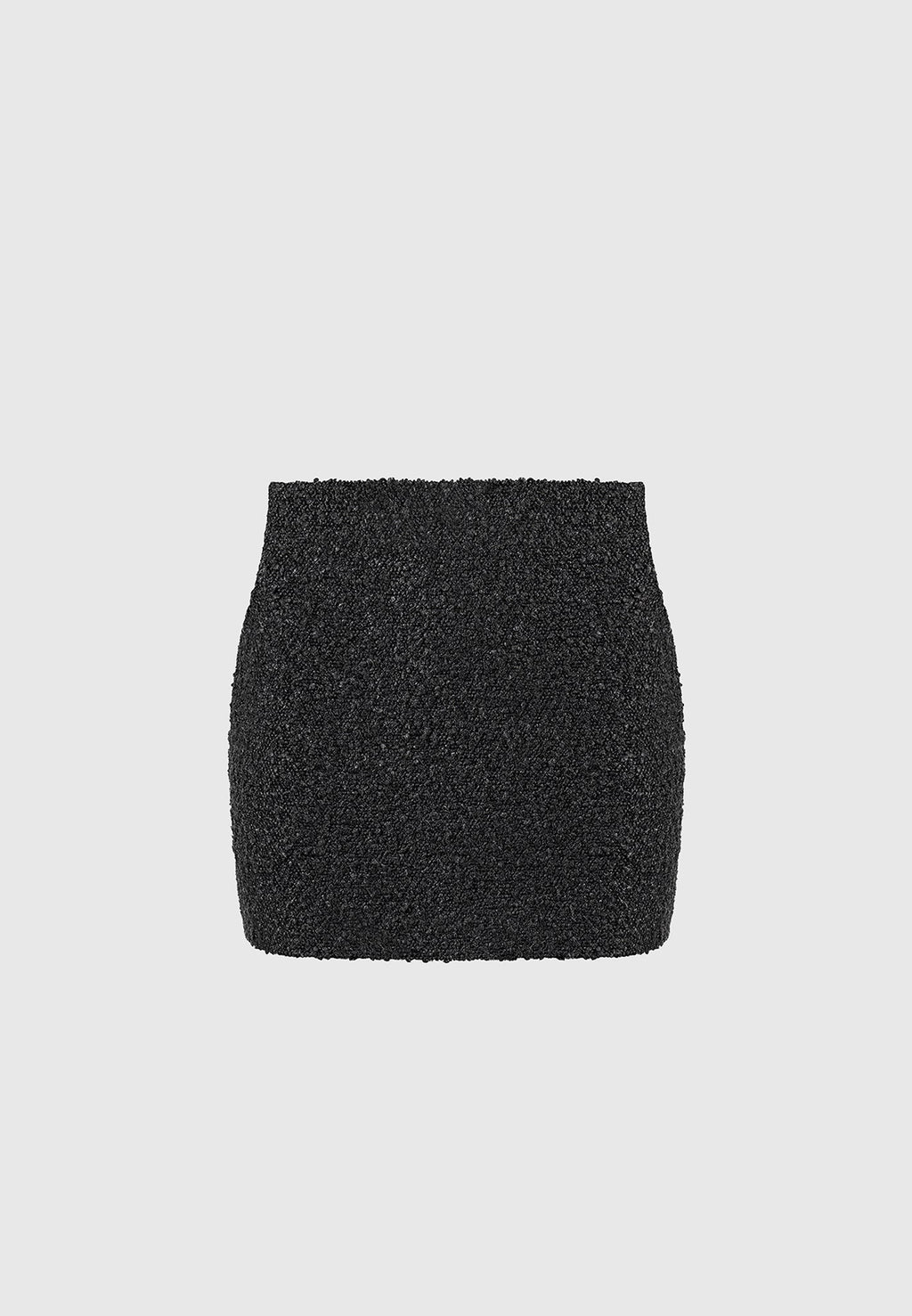Boucle Mini Skirt - Black