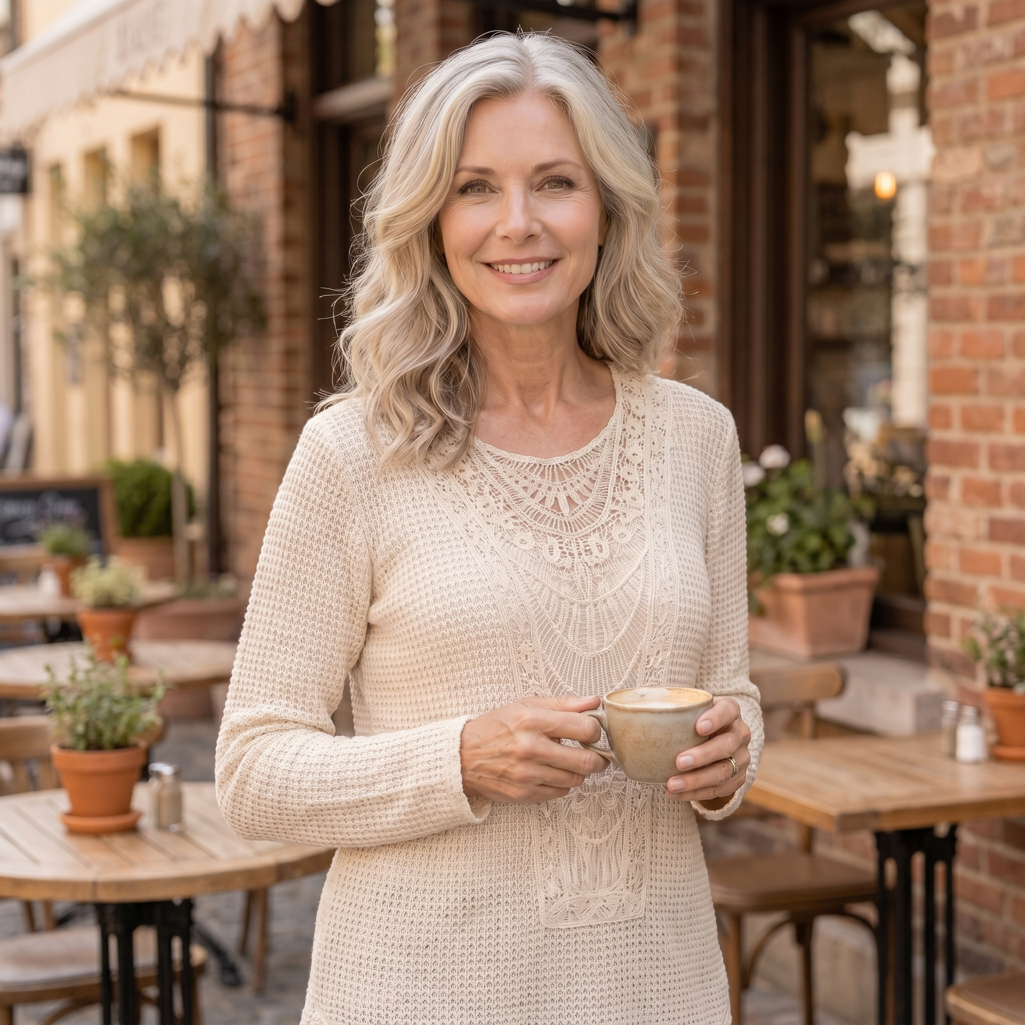 Caroline | Elegant Ibiza Knit Top